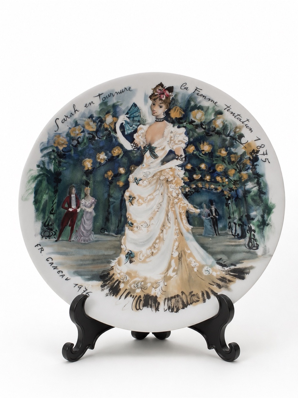 Vintage Limoges France “Sarah en Tounure” Collector Plate by Francois Ganeau